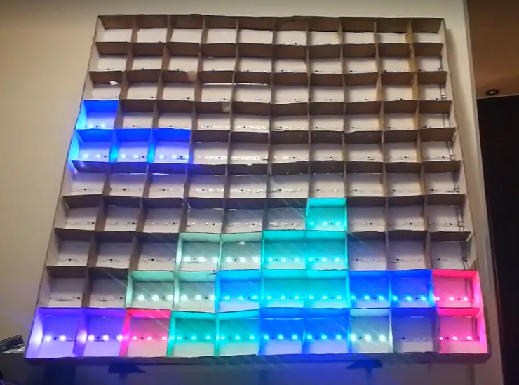 Gra w Tetrisa ma mojej tablicy LED